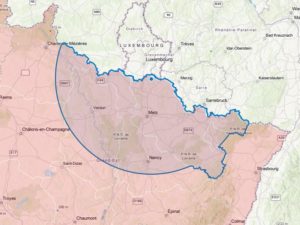 Distance 100kms autour de Rodemack